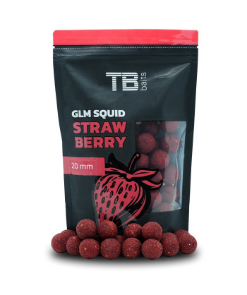 TB Baits Boilie GLM Squid Strawberry 1 kg 24 mm