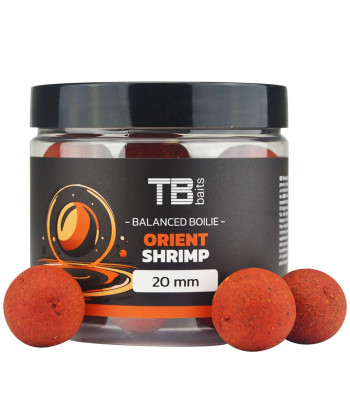 TB Baits Vyvážené Boilie Balanced + Atraktor Orient Shrimp 100 g 20 mm