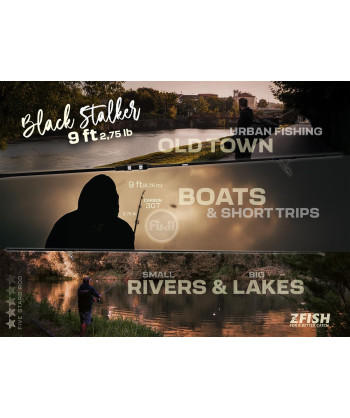 ZFISH Prut Black Stalker 9ft/2,75lb