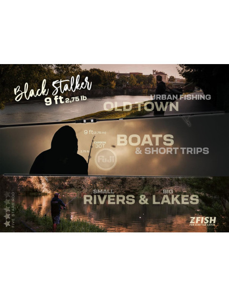 ZFISH Prut Black Stalker 9ft/2,75lb