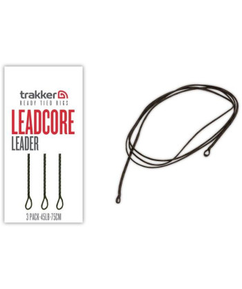 Trakker Hotové leadery Leadcore Leader (75cm) 3ks