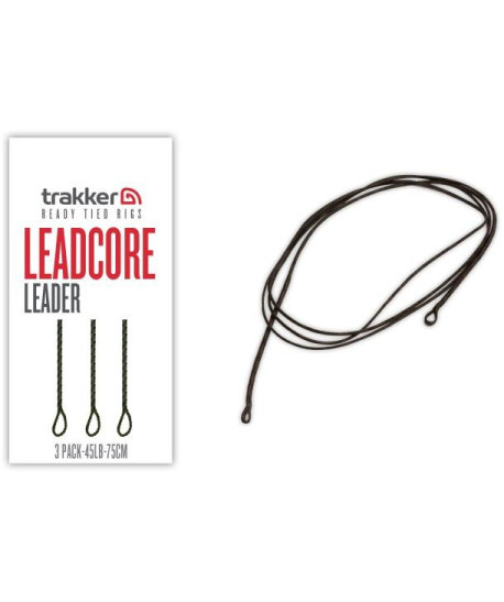 Trakker Hotové leadery Leadcore Leader (75cm) 3ks Trakker Hotové leadery Leadcore Leader (75cm) 3ks
