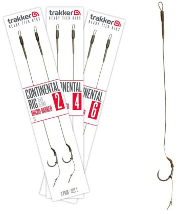 Trakker Hotové návazce Continental Ready Rig (Barbed) 2ks