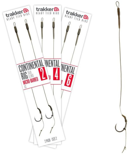 Trakker Hotové návazce Continental Ready Rig (Barbed) 2ks Trakker Hotové návazce Continental Ready Rig (Barbed) 2ks