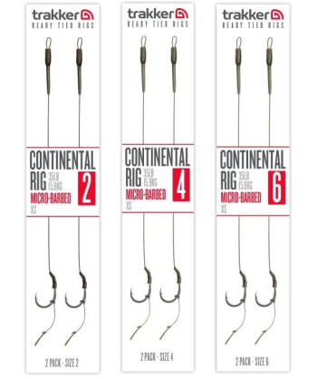 Trakker Hotové návazce Continental Ready Rig (Barbed) 2ks