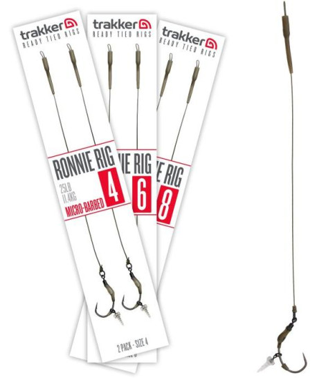 Trakker Hotové návazce Ronnie Rig (Barbed) 2ks
