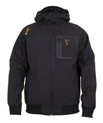 Výprodej Bunda Fox Collection black/orange shell hoody-Velikost XXXL