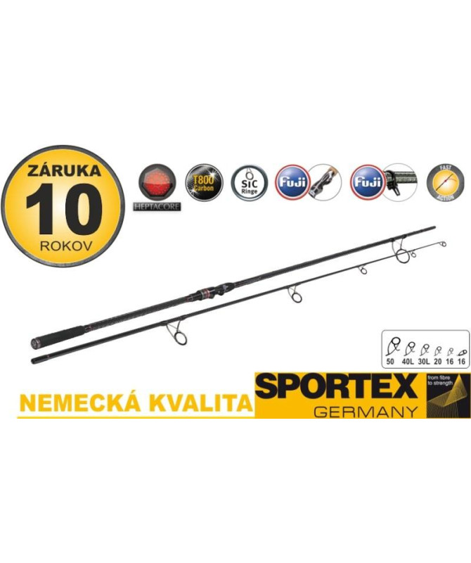 Kaprové pruty SPORTEX Revolt Carp 2-díl 365cm 3,25lb