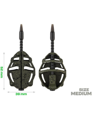 ZFISH Sada Method Feeder Spider Medium Set 30,40g + Formička