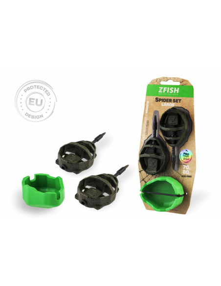 ZFISH Sada Method Feeder Spider Large Set 70,80g + Formička