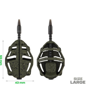 ZFISH Sada Method Feeder Spider Large Set 70,80g + Formička