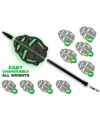 ZFISH Sada Method Feeder Spider Large Set 90,100g + Formička