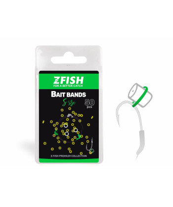 ZFISH Nástrahový Kroužek Micro Bait Bands 50ks