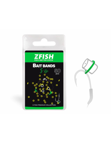 ZFISH Nástrahový Kroužek Micro Bait Bands 50ks