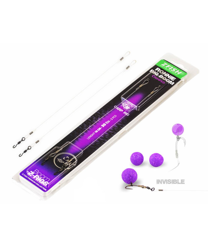 ZFISH Krimpovaný Návazec Ronnie Rig Boom 18cm/30lbs