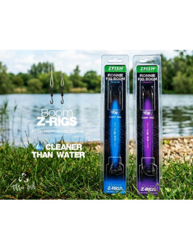 ZFISH Zatavený Návazec  Ronnie Rig Boom 18cm/30lbs