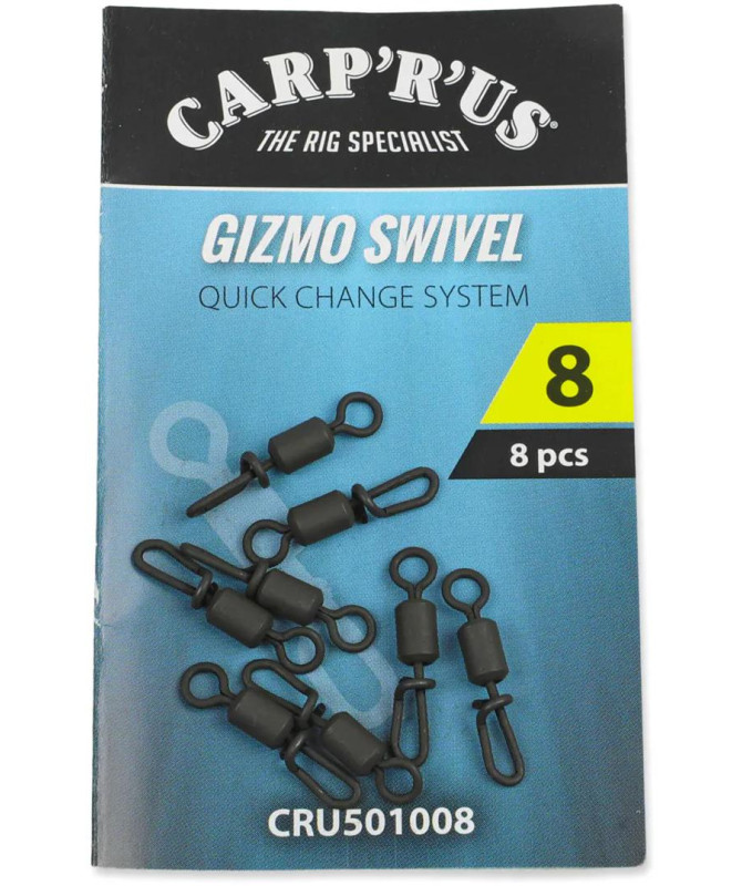 Carp´R´Us Obratlíky Gizmo Quick Change Swivel vel.8, 8ks