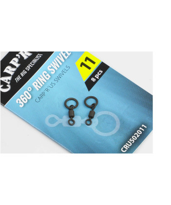 Carp´R´Us Obratlíky 360° Ring Swivel vel.11, 8ks