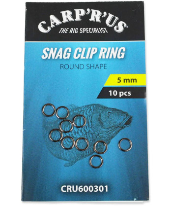 Carp´R´Us Kroužky Snag Clip Rings 5mm, 10ks
