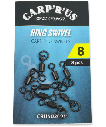 Carp´R´Us Obratlíky s kroužkem Ring Swivel vel.8, 8ks