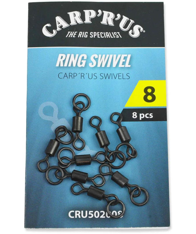 Carp´R´Us Obratlíky s kroužkem Ring Swivel vel.8, 8ks