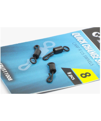 Carp´R´Us Obratlíky Quick Change Swivel - vel.8, 8ks