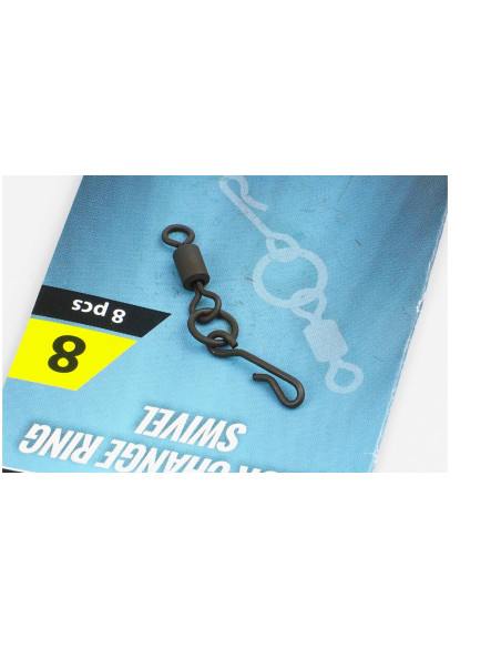 Carp´R´Us Obratlíky s kroužkem Quick Change Ring Swivel vel.8, 8ks