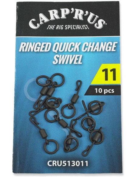 Carp´R´Us Obratlík Ringed Quick Change Swivel 10ks
