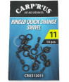 Carp´R´Us Obratlík Ringed Quick Change Swivel 10ks