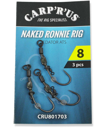 Carp´R´Us Návazec Ready Naked Ronnie rig - Predator 3ks