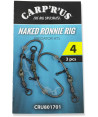 Carp´R´Us Návazec Ready Naked Ronnie rig - Predator 3ks