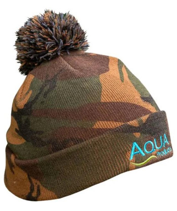 Aqua Kulich Camo Bobble Hat
