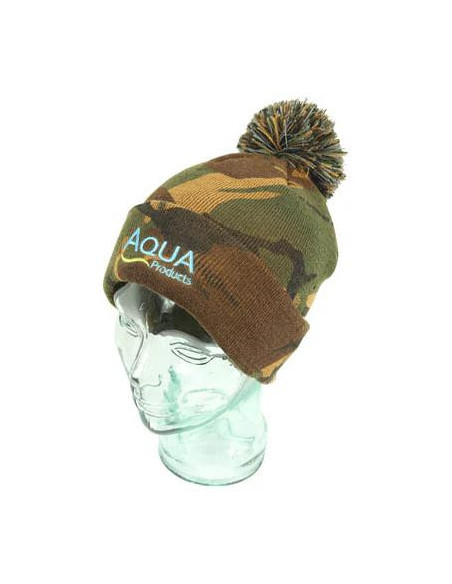 Aqua Kulich Camo Bobble Hat