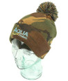 Aqua Kulich Camo Bobble Hat