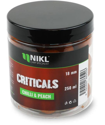 Nikl Criticals boilie Chilli & Peach 250ml