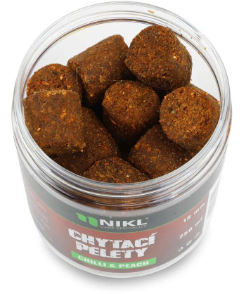Nikl Chytací pelety Chilli & Peach 250ml