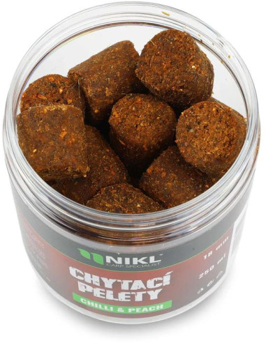Nikl Chytací pelety Chilli & Peach 250ml