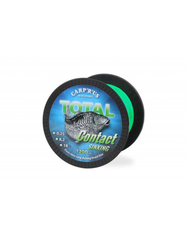 Carp´R´Us Kmenová šňůra Total Contact Sinking Green 0,25mm