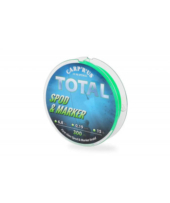 Carp´R´Us Splétaná šňůra Total Spod & Marker Braid Fluo Green 0,19mm, 15lb, 300m
