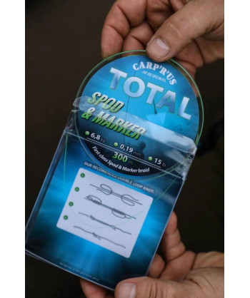 Carp´R´Us Splétaná šňůra Total Spod & Marker Braid Fluo Green 0,19mm, 15lb, 300m