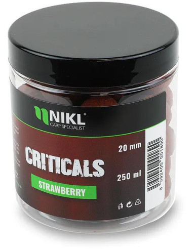 Nikl Criticals boilie Strawberry 250ml