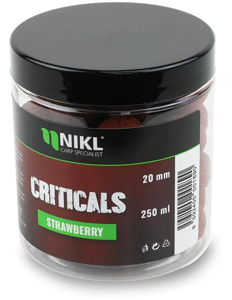 Nikl Criticals boilie Strawberry 250ml
