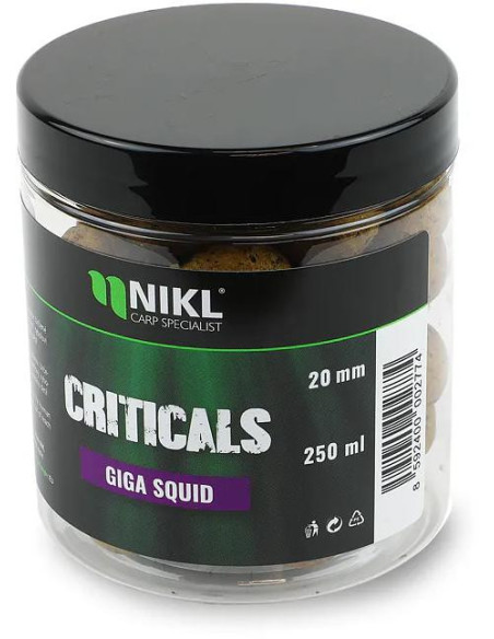 Nikl Criticals boilie Giga Squid 250ml