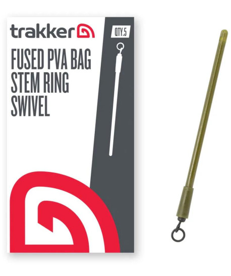 Trakker Dřík do inline olov Fused PVA Bag Stem - Ring Swivel 5ks
