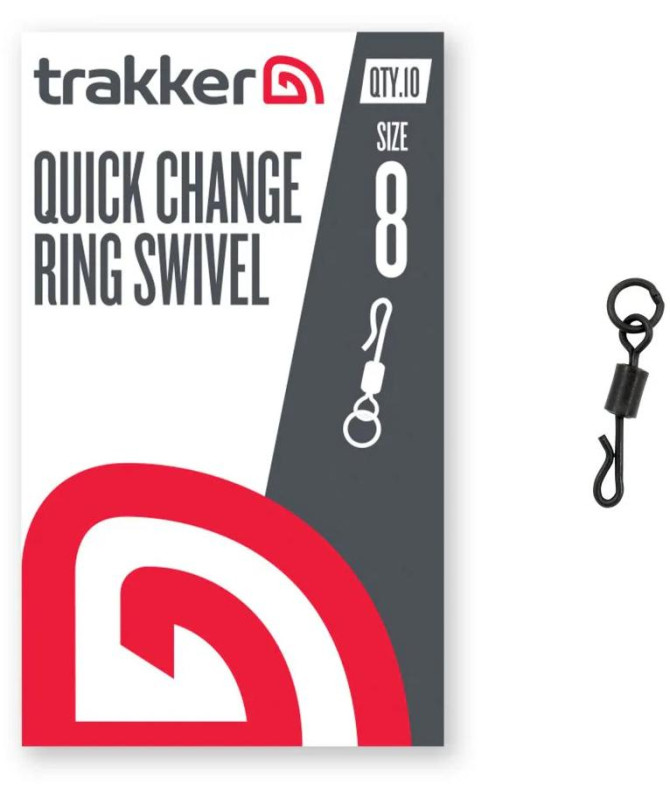 Trakker Obratlíky QC Ring Swivel vel.8, 10ks