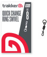 Trakker Obratlíky QC Ring Swivel vel.8, 10ks
