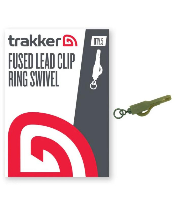 Trakker Závěsky Fused Lead Clip Ring Swivel 5ks