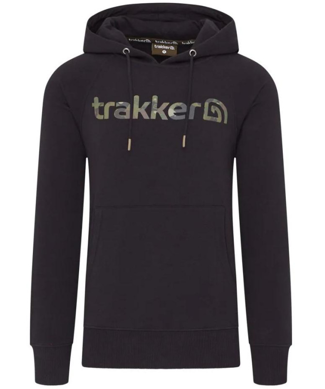 Trakker Mikina CR Logo Hoody Black Camo