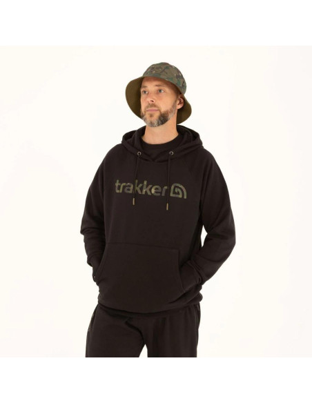 Trakker Mikina CR Logo Hoody Black Camo