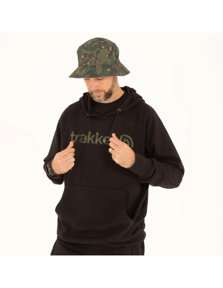 Trakker Mikina CR Logo Hoody Black Camo